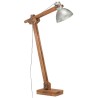 Lampadaire Argenté Bois de manguier massif E27 