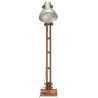 Lampadaire Argenté Bois de manguier massif E27 
