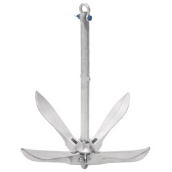 Ancre pliable argenté 10 kg fonte galvanisée à chaud 