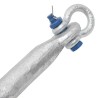 Ancre pliable argenté 10 kg fonte galvanisée à chaud 