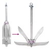 Ancre pliable argenté 10 kg fonte galvanisée à chaud 