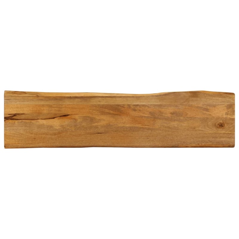 Dessus de table 180x40x2,5 cm bord vivant bois massif manguier 