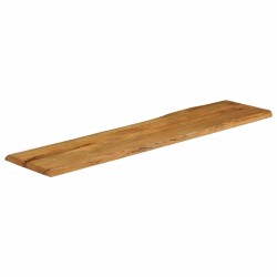 Dessus de table 180x40x2,5 cm bord vivant bois massif manguier 