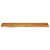 Dessus de table 180x40x2,5 cm bord vivant bois massif manguier 