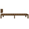 Cadre de lit sans matelas Marron miel Bois pin massif 90x200 cm 