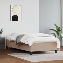 Cadre de lit sans matelas cappuccino 90x190 cm similicuir 