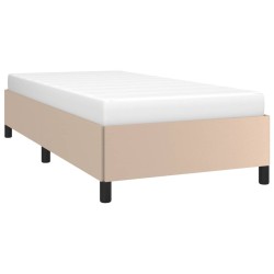 Cadre de lit sans matelas cappuccino 90x190 cm similicuir 