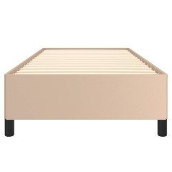 Cadre de lit sans matelas cappuccino 90x190 cm similicuir 