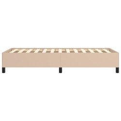 Cadre de lit sans matelas cappuccino 90x190 cm similicuir 