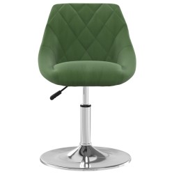 Chaises pivotantes à manger lot de 2 Vert foncé Velours 