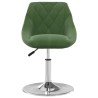Chaises pivotantes à manger lot de 2 Vert foncé Velours 