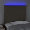 Tête de lit à LED Taupe 90x5x118/128 cm Tissu 