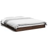 Cadre de lit sans matelas chêne marron 160x200 cm 
