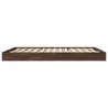 Cadre de lit sans matelas chêne marron 160x200 cm 