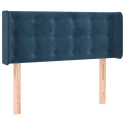 Tête de lit à LED Bleu foncé 93x16x78/88 cm Velours 