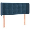 Tête de lit à LED Bleu foncé 93x16x78/88 cm Velours 