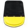 Poubelles empilables avec couvercles 3 pcs noir PP 120 L 