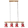 Plafonnier 25 W rouge délavé 90x24x111 cm E27 