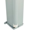 Auvent latéral rétractable de patio 180x600 cm Crème 