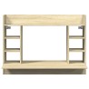Bureau mural chêne sonoma 105x48x75 cm bois d'ingénierie 