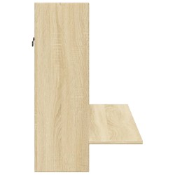 Bureau mural chêne sonoma 105x48x75 cm bois d'ingénierie 