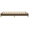 Cadre de lit sans matelas marron foncé 120x200 cm tissu 
