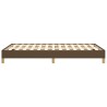 Cadre de lit sans matelas marron foncé 120x200 cm tissu 
