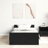 Cadre de lit sans matelas chêne noir 100x200 cm 