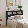Armoire tête de lit avec LED chêne noir 140x17x102 cm 