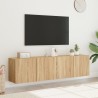 Meubles TV muraux 2 pcs chêne sonoma 80x30x41 cm 
