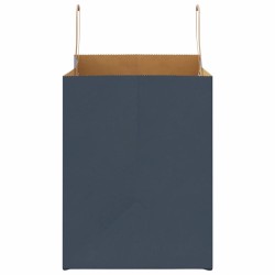 Sacs en papier 250 pcs avec poignées bleu 32x22x28 cm 