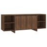 Meuble TV chêne marron 130x35x50 cm bois d'ingénierie 