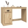 Bureau avec tiroir chêne sonoma 115x50x75 cm bois d'ingénierie 