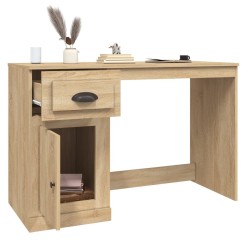 Bureau avec tiroir chêne sonoma 115x50x75 cm bois d'ingénierie 