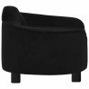 Canapé pour chien Noir 67x47x36 cm Peluche 