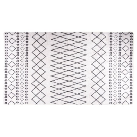 Tapis lavable antidérapant 190x300 cm noir et blanc 