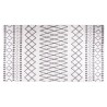 Tapis lavable antidérapant 190x300 cm noir et blanc 