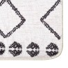 Tapis lavable antidérapant 190x300 cm noir et blanc 