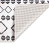 Tapis lavable antidérapant 190x300 cm noir et blanc 