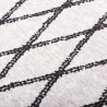 Tapis lavable antidérapant 190x300 cm noir et blanc 