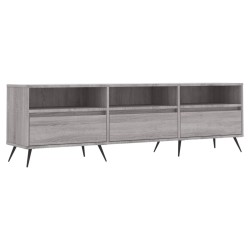 Meuble TV sonoma gris 150x30x44,5 cm bois d'ingénierie 