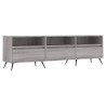 Meuble TV sonoma gris 150x30x44,5 cm bois d'ingénierie 