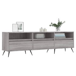 Meuble TV sonoma gris 150x30x44,5 cm bois d'ingénierie 