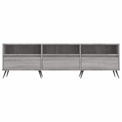 Meuble TV sonoma gris 150x30x44,5 cm bois d'ingénierie 