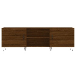 Meuble TV chêne marron 150x30x50 cm bois d'ingénierie 