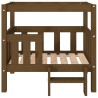 Lit pour chien Marron miel 75,5x63,5x70 cm Bois de pin solide 