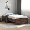 Cadre de lit sans matelas chêne marron 100x200 cm 