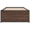 Cadre de lit sans matelas chêne marron 100x200 cm 