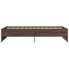 Cadre de lit sans matelas chêne marron 100x200 cm 
