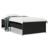Cadre de lit sans matelas noir 100x200 cm 